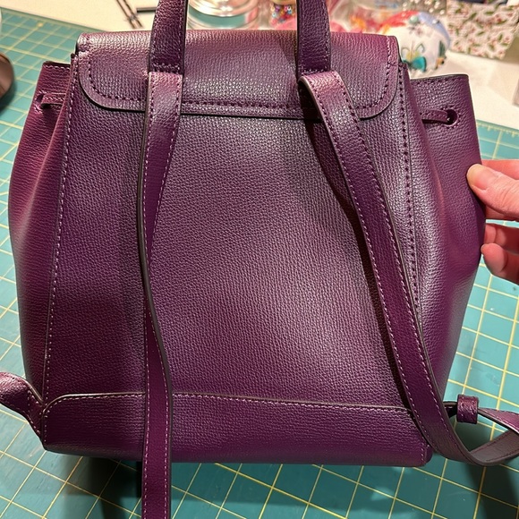 kate spade Darcy Flap Backpack Purse - purple/eggplant - Picture 3 of 15